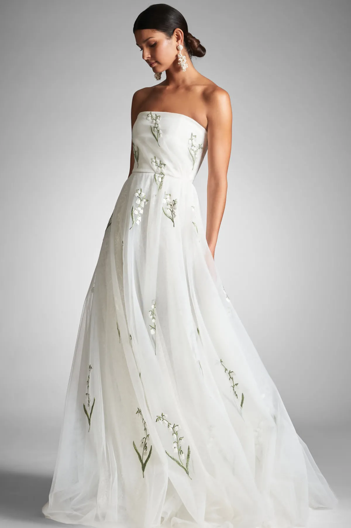 Store Anais Gown - White/Embroidered Floral Ball Gowns | Shop By Event