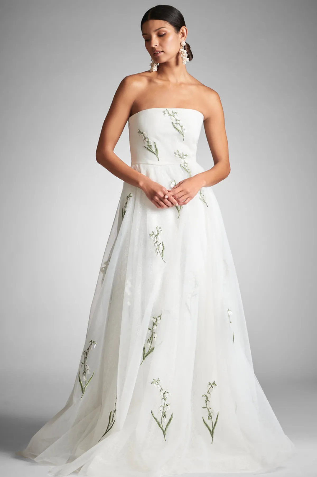 Store Anais Gown - White/Embroidered Floral Ball Gowns | Shop By Event