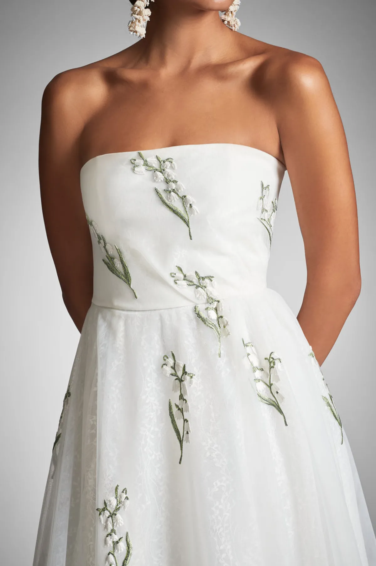 Store Anais Gown - White/Embroidered Floral Ball Gowns | Shop By Event