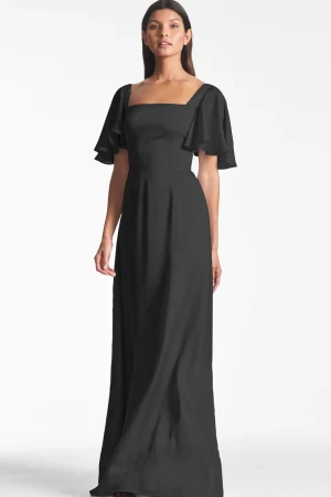 Flash Sale Aurora Gown - Black | Champagne