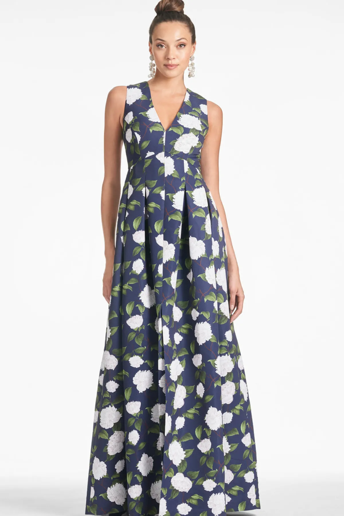 Flash Sale Brooke Gown - Navy/Ivory Moonlit Garden Evening | Evening