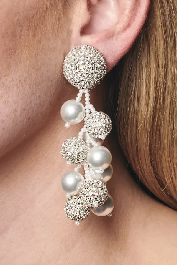 Discount Coconut Earrings - Crystals / Pearls Earrings