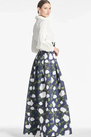 Cheap Florence Gown - Navy/Ivory Moonlit Garden Winter | Blue