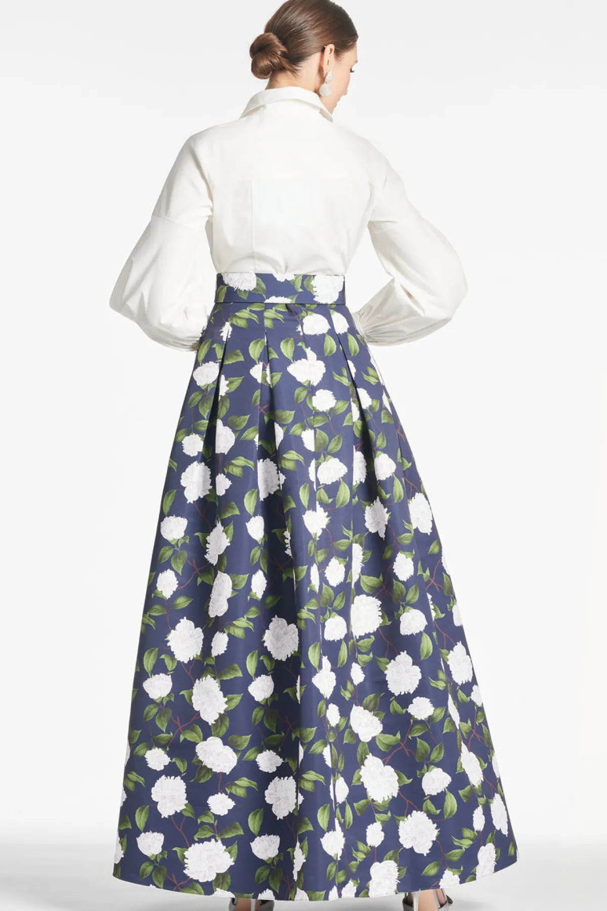 Cheap Florence Gown - Navy/Ivory Moonlit Garden Winter | Blue