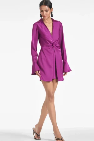 Best Greta Dress - Long Sleeve | Satin