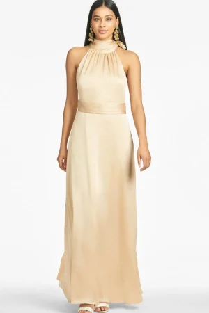 Clearance Kayla Gown - Beige