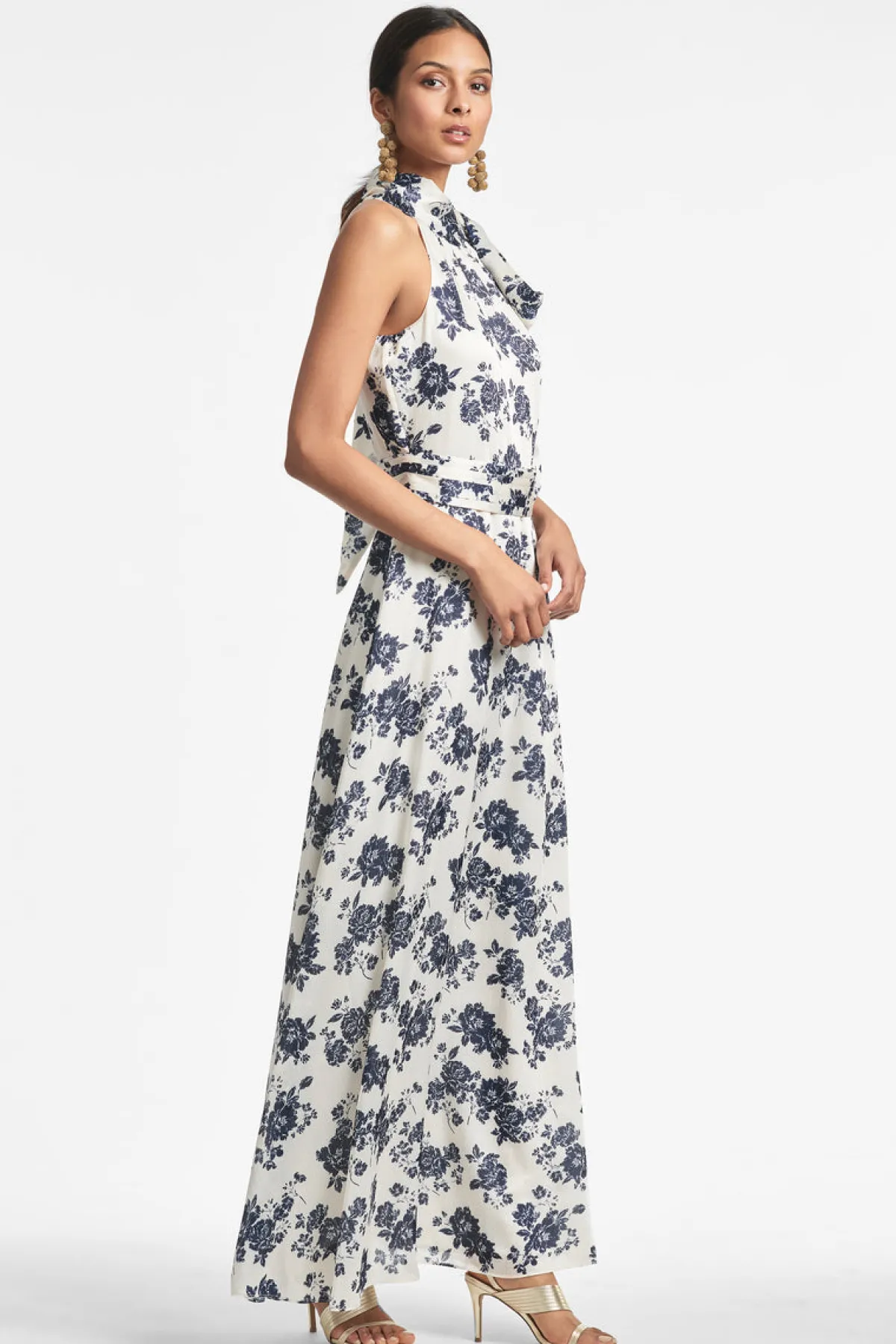Cheap Kayla Gown - Ivory u0026 Navy Peony Prints | Prints