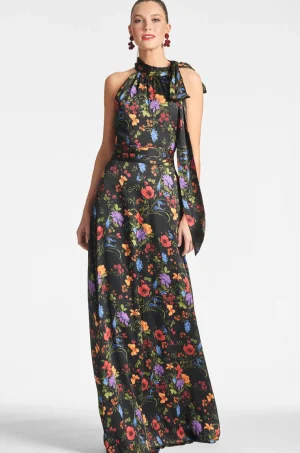 Clearance Kayla Gown - Black | Champagne