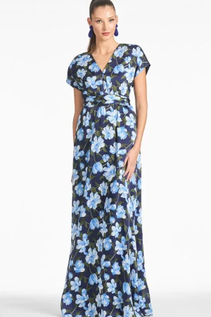 Outlet Leah Gown - Blue | Champagne