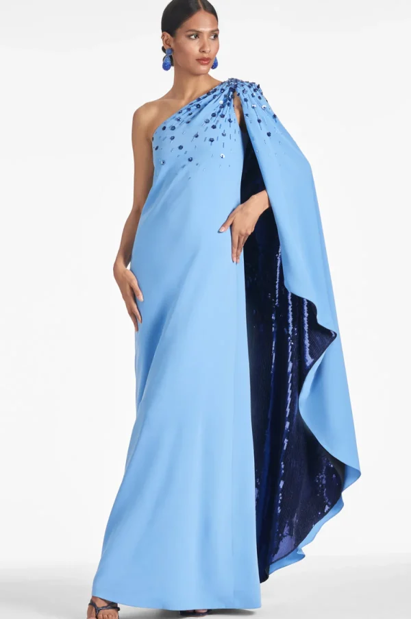 Store Leila Gown - Periwinkle/Sapphire Evening | Column