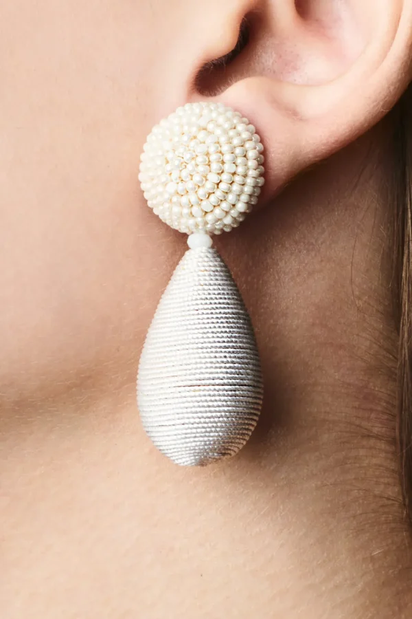 Store Lottie Earrings - Smooth Beads / Thread Earrings