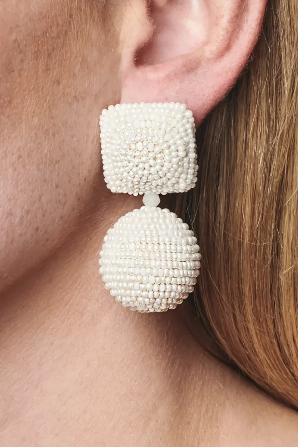 Online Lydia Earrings - Smooth Beads Earrings