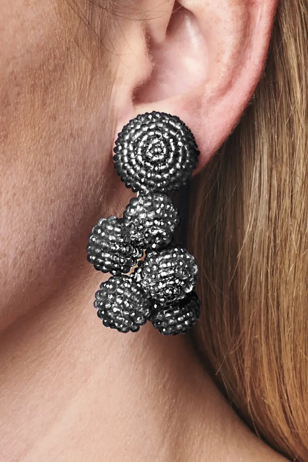 Discount Mini Coconuts Earrings - Metallic Faceted Beads Earrings