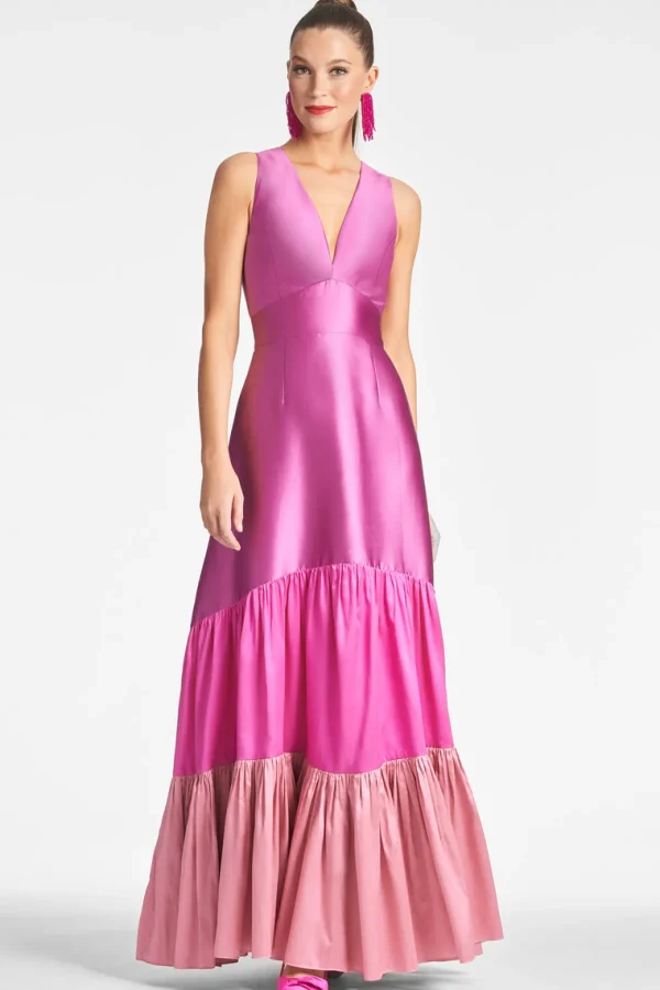 Shop Rori Gown - Fuchsia/Multi Evening | Black-Tie