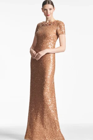 Discount Shiloh Gown - Black-Tie | Brown