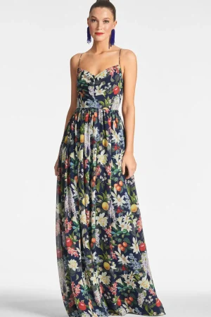 Discount Sienna Gown - Blue | Champagne