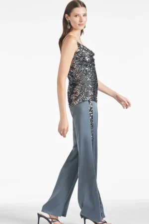 Fashion Tuxedo Sequin Alli Pant - Daytime | Desk To Dawn