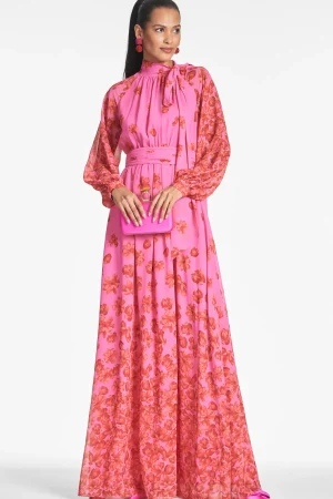 Clearance Vera Gown - Rose/Vermillion Daytime | Black-Tie