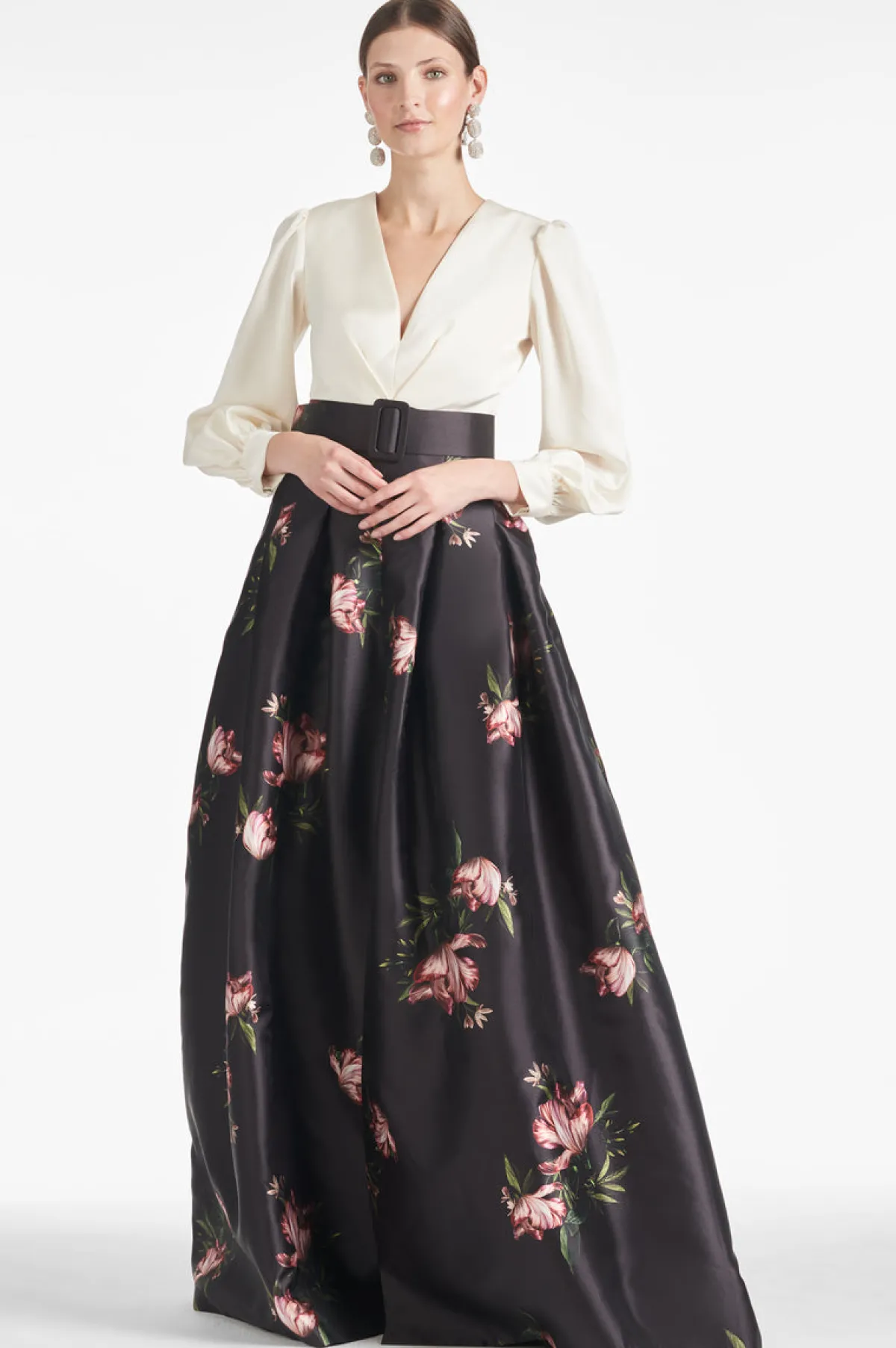 Best Sale Zoe Gown - Ivory/Noir Blossom Winter | Ball Gowns