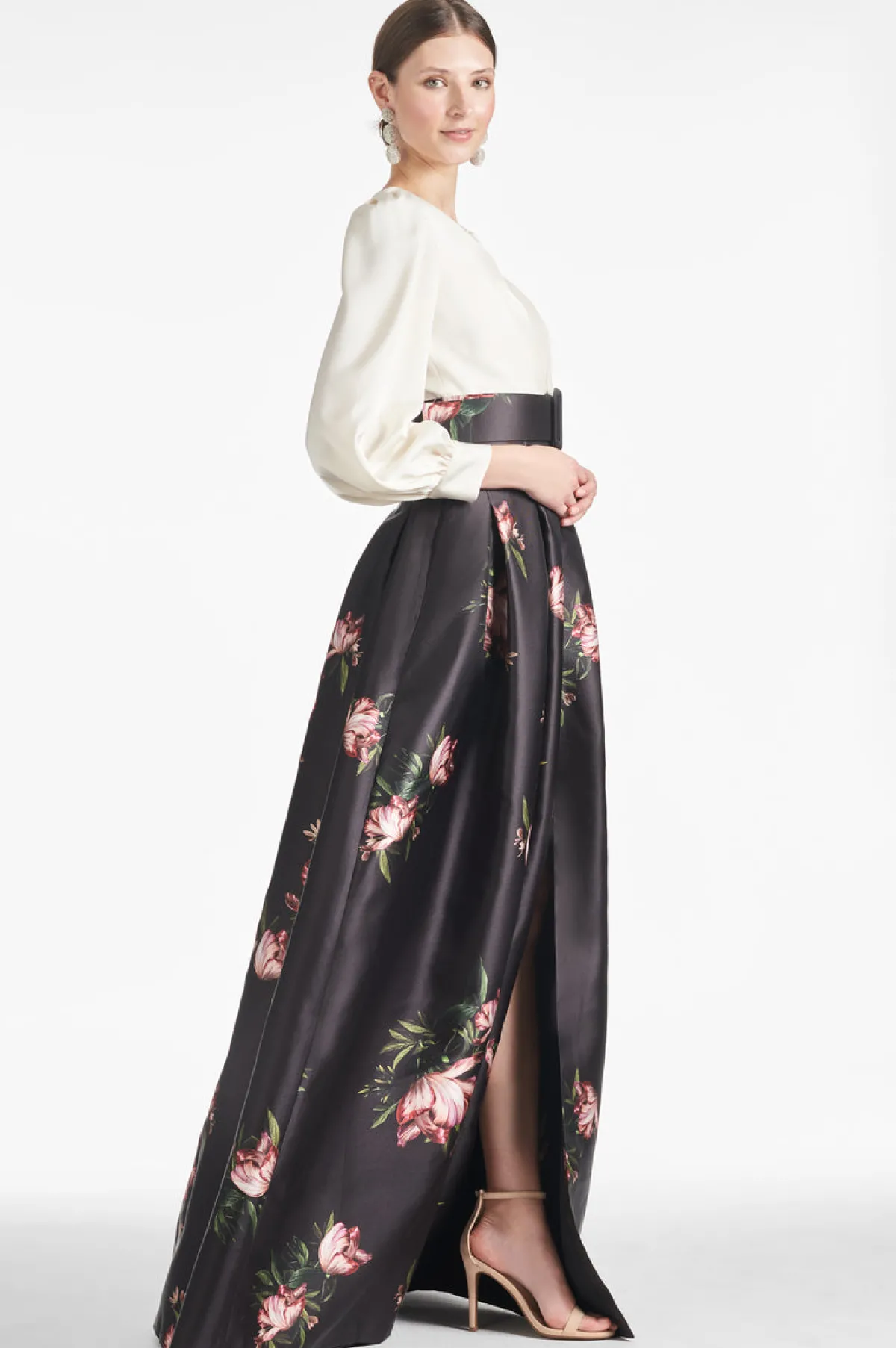 Best Sale Zoe Gown - Ivory/Noir Blossom Winter | Ball Gowns