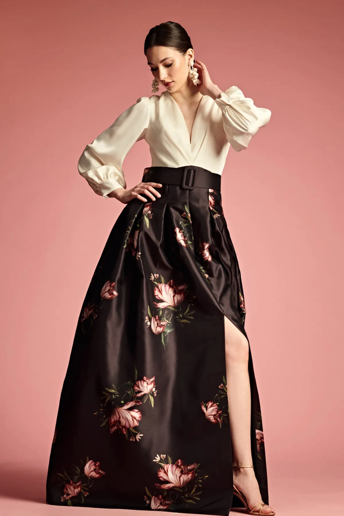 Best Sale Zoe Gown - Ivory/Noir Blossom Winter | Ball Gowns