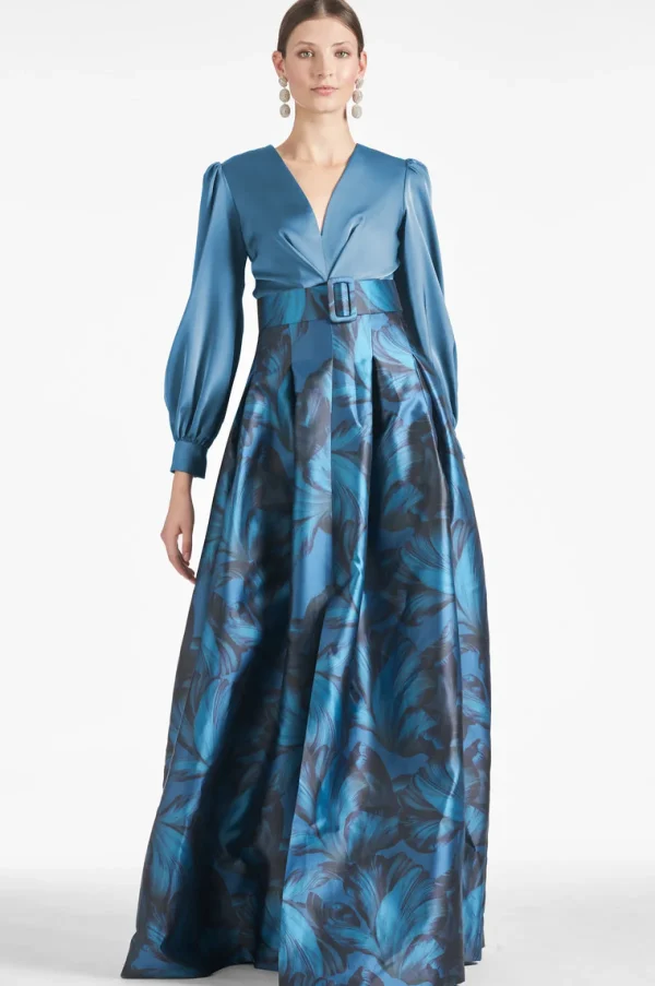 Shop Zoe Gown - Smokey Slate/Tonal Petal Winter | Winter